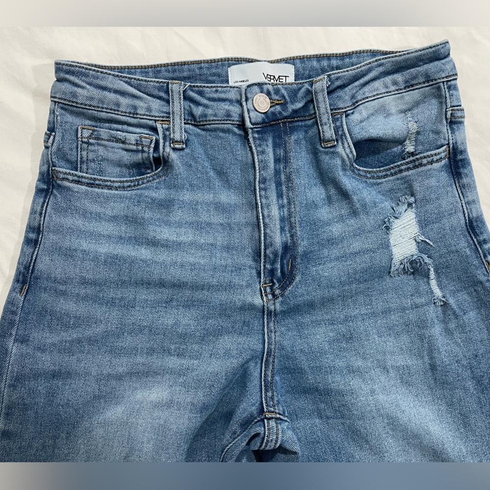 VERVET Women's High Rise Blue Jeans